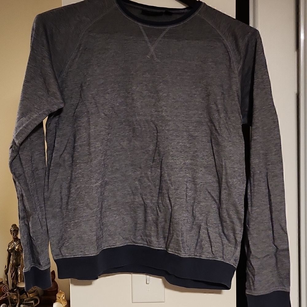 Marc Anthony Blue Gray Pullover shirt Winter Fall Autumn Comfy Lounge XL